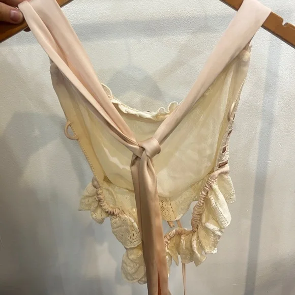 For Love And Lemons Ruffled Bustier Tank Top - Picture 6 of 7